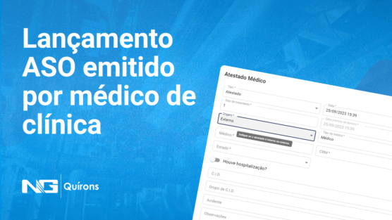 Lançamento ASO emitido por médico de clínica
